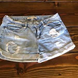 Forever 21 distressed jean shorts